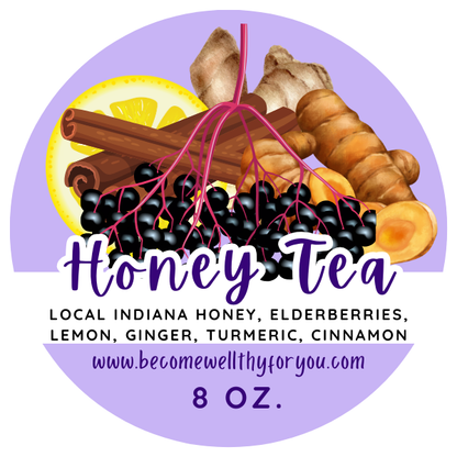 8 Ounce Honey Tea Concentrates-Variety